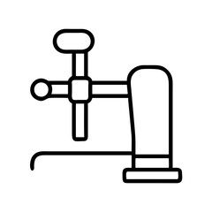 beer tap icon, oktoberfest line art, oktoberfest icon simple black line art icon of beer tap, for oktoberfest celebrations oktoberfest vector art 