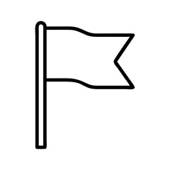 white flag icon, day of peace line art, day of peace icon - simple black line art icon of white flag, for day of peace celebrations. day of peace vector art.