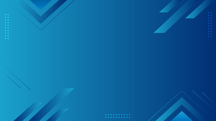 Abstract Blue Background with Gradient Design and Geometric Patterns