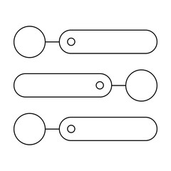 Line simple infographic 3 steps vector element design suitable for business, presentation, and more