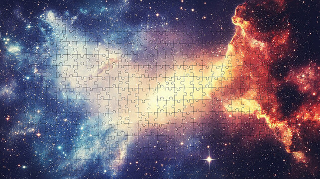 missing jigsaw puzzle piece in a glowing white space symbolizes clarity, potential, solutions, and connections. The bright light emphasizes discovery, completeness, and hidden opportunities