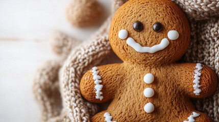 Gingerbreadman on top of bag