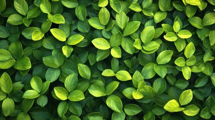 Nature green background, tropical leaf banner or floral forest concept. Herb wall, Plant wall, Natural green wallpaper and background. Nature wall.
