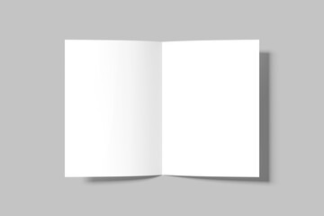 Blank Bi fold Brochure Mockup