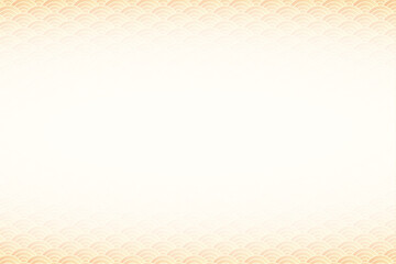 青海波柄背景黄色