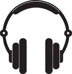 Headphone Silhouette icon vector illustration