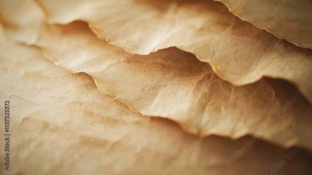 Aufkleber this rustic vintage paper texture features subtle creases and warm tones, perfect for use in backgro