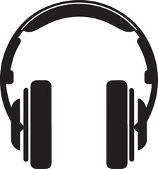 Headphone Silhouette icon vector illustration