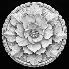 Obraz premium Nostalgia linear rosette