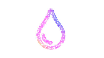 Icon tint is made up of LED square shapes. There are bright diodes and there are black dead diodes