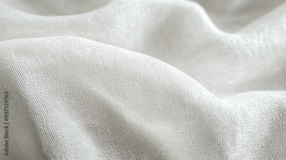 Leinwandbilder a pristine white canvas texture ideal for various design projects. this versatile background offers 
