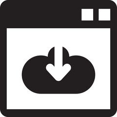 Fototapeta premium Web Download Icon 