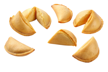 fortune cookie isolated on white