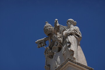 Marble statues in the Vatican