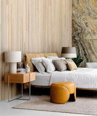 A stunning modern home interior with elegant furnishings, sleek lines, and a minimalist aesthetic. Featuring a spacious layout, natural lighting, and contemporary decor, this stylish living space embo