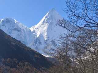 December 2024, Yading national nature reserve, Sichuan, China : Beautiful nature and landscapes...