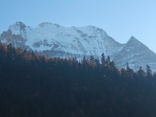December 2024, Yading national nature reserve, Sichuan, China : Beautiful nature and landscapes...