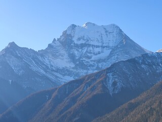 December 2024, Yading national nature reserve, Sichuan, China : Beautiful nature and landscapes...