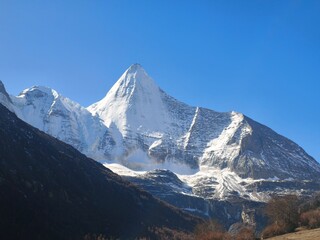 December 2024, Yading national nature reserve, Sichuan, China : Beautiful nature and landscapes...