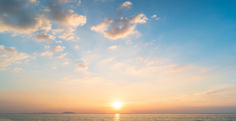 sunset in the sky
