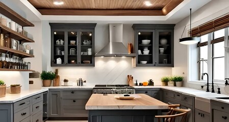 Impressive Kitchen Island Highlighting Smart Storage Solutions and Clean Lines