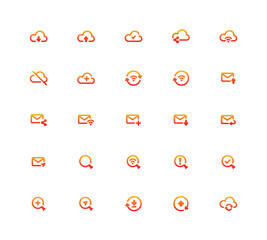 A Collection Of Icons For Various Apps And Services - Gradient