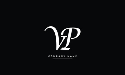 VP, PV, V, P Abstract Letters Logo Monogram