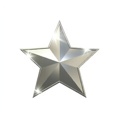 Obraz premium Silver Star Illustration Transparent Image