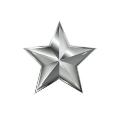 Obraz premium Silver Star Illustration Transparent Image