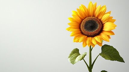 Obraz premium Vibrant Single Sunflower Bloom Summer Flower Nature Photography