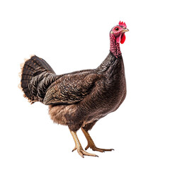  A turkey hen isolated on a transparent background