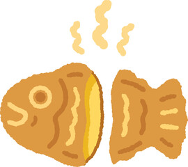 Korean winter snack Bungeoppang fish shaped bun