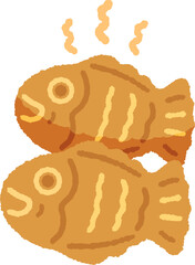 Korean winter snack Bungeoppang fish shaped bun