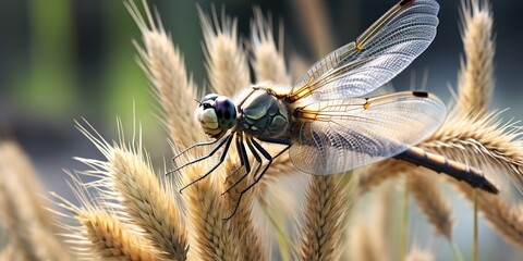 dragonfly on a leaf