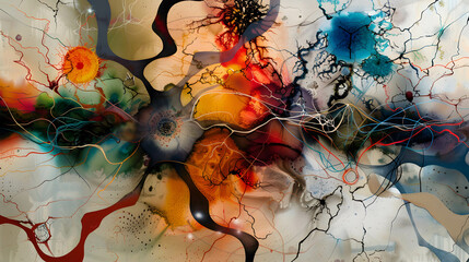 Collective Unconscious Mapped as Intricate, Interconnected Network..