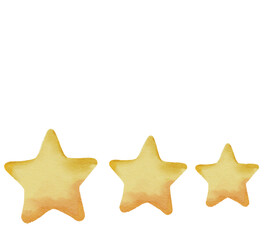 Obraz premium Watercolor Star Illusration