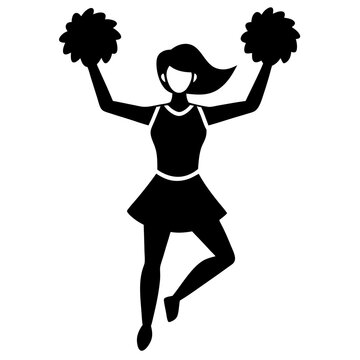 recommend clip art: a woman is playing cheerleading