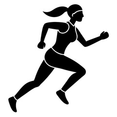 a woman is playing running sports