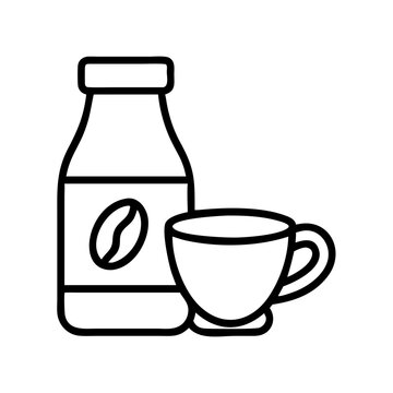 recommend clip art: coffee creamer icon, coffee day line art, coffee day icon - simple black line art icon of coffee creamer, symbolizing coffee day celebrations. coffee day vector art.