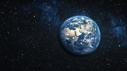 Obraz premium Stunning View of Earth from Space: A Celestial Masterpiece