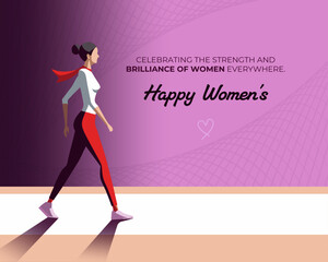 Empowering Womens Day Vector Template for Creative Designs | Fully Editable