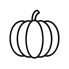 pumpkin icon, vegetarian day line art, vegetarian icon - simple black line art icon of pumpkin, or vegetarian day celebrations. vegetarian day vector art.