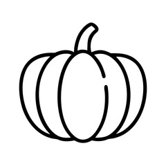 pumpkin icon, vegetarian day line art, vegetarian icon - simple black line art icon of pumpkin, or vegetarian day celebrations. vegetarian day vector art.