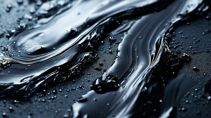 Abstract Dark Liquid Swirls Abstract Art