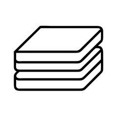 stack of books icon, teachers’ day line art, teachers day icon - simple black line art icon of stack of books, for teachers’ day celebrations. teachers day vector art.