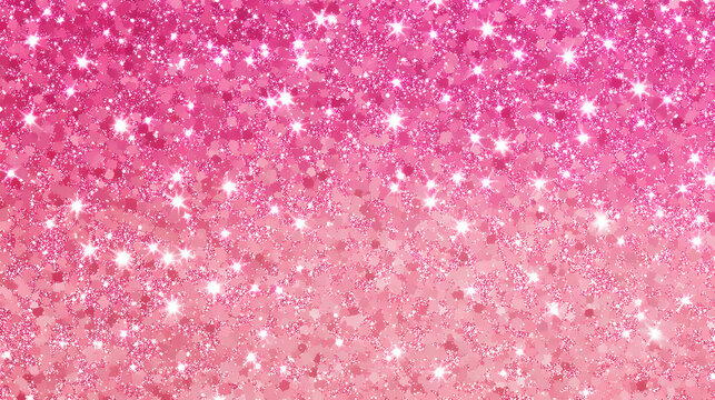 Abstract pink sparkle background with gradient effect. Twinkle. Illustration