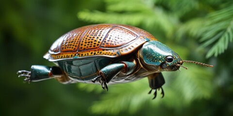 Obraz premium state potato beetle on leaf