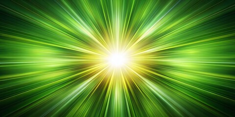 Abstract Green Sunlight Rays Speed Lines Radial Background - Artistic Wallpaper