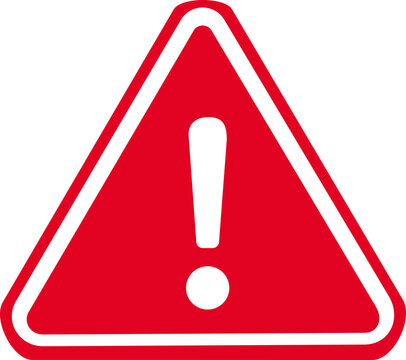 Warning triangle icon. Warning sign with exclamation mark.Road sign alert.Caution danger sign.Warning sign with an exclamation point in a triangle.Do not enter sign business concept.