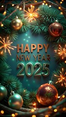 new card with christmas tree